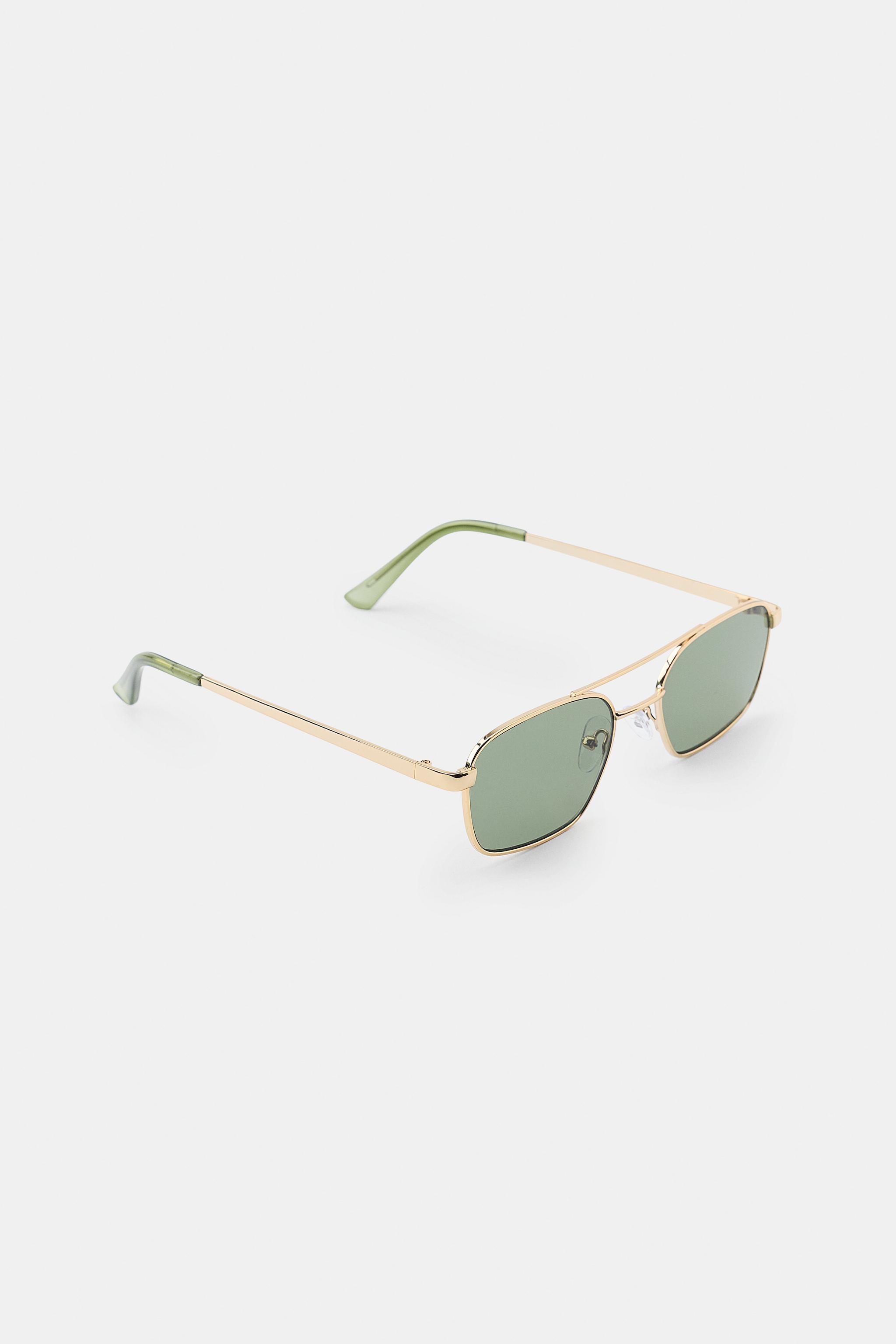 RECTANGULAR METAL SUNGLASSES